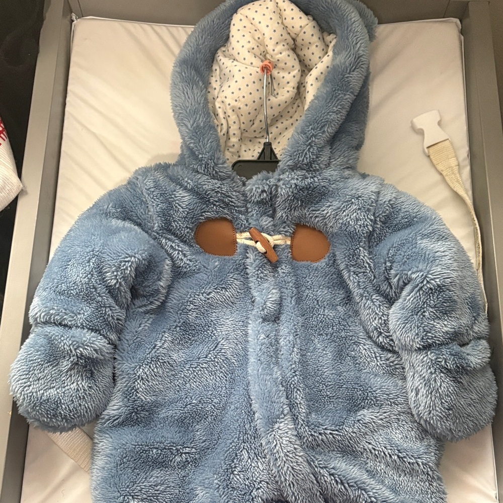 Cozy Blue Fleece Kids Bodysuit